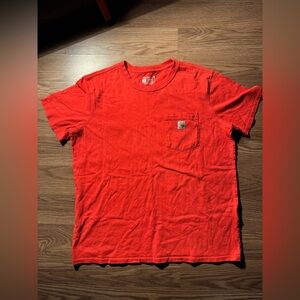 Carhartt Men's Orange Pocket T-Shirt